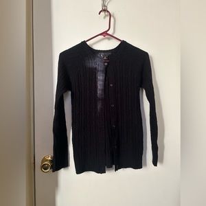 SCHOOL UNIFORM: Navy Blue Button Up Sweater